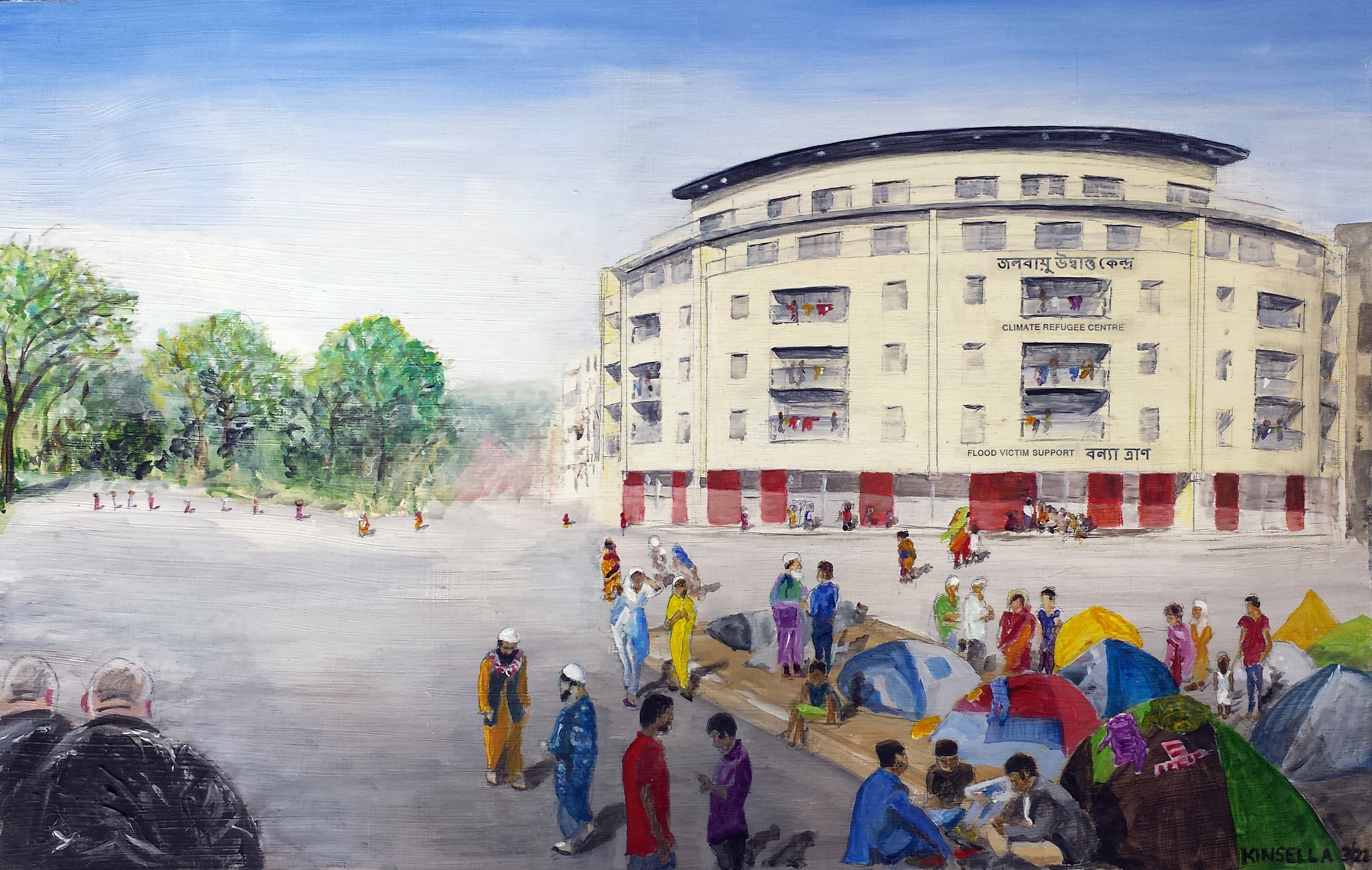 Climate Refugee Centre.  No 112,  painted March 2022